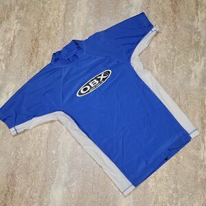 OBX OUTER BANKS YOUTH RASH GUARD SWIM SHIRT SIZE LARGE
